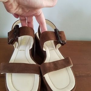 Prada wedge sandals